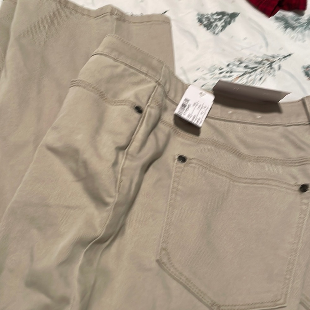 Barely boot khaki pants